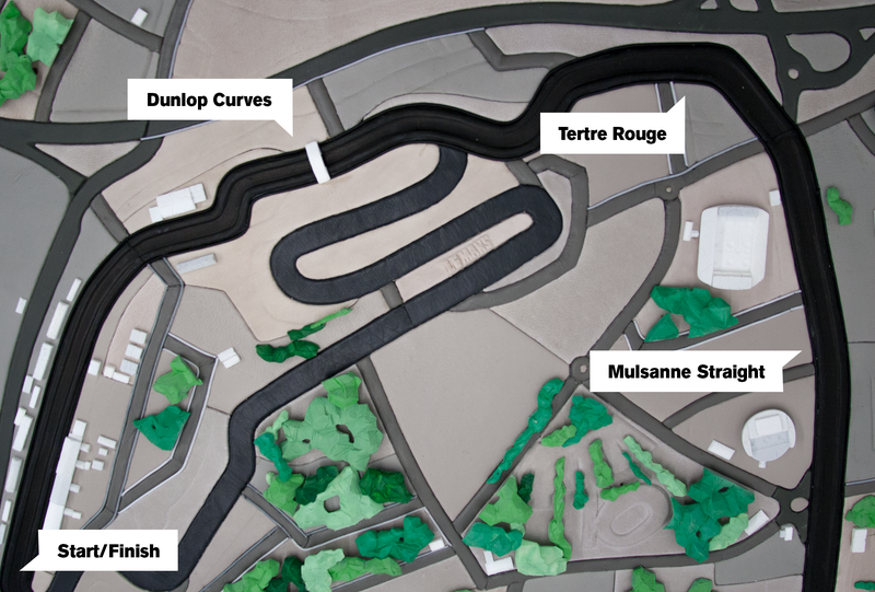 Illustration for article titled Feast Your Eyes on This Scale Model of Le Mans, Handcrafted Entirely Out of Leather